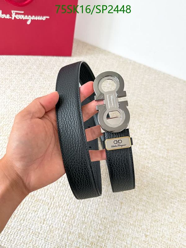 Salvatore Ferragamo Gancini Buckle Belt - Genuine Leather