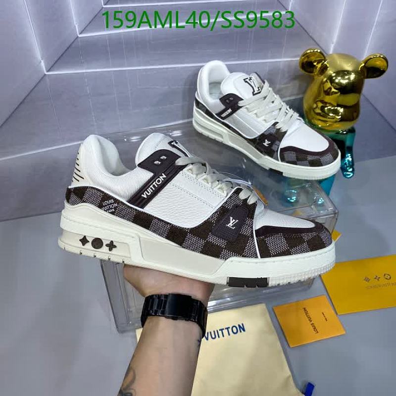 Louis Vuitton Men's Genuine Leather & Mesh Sneakers
