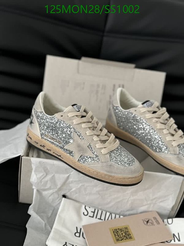 Golden Goose Women's Glitter Star Low-Top Sneakers - Silver/Beige