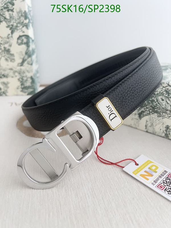 Dior CD Logo Belt - Genuine Leather, 3.5cm Width, Multiple Lengths