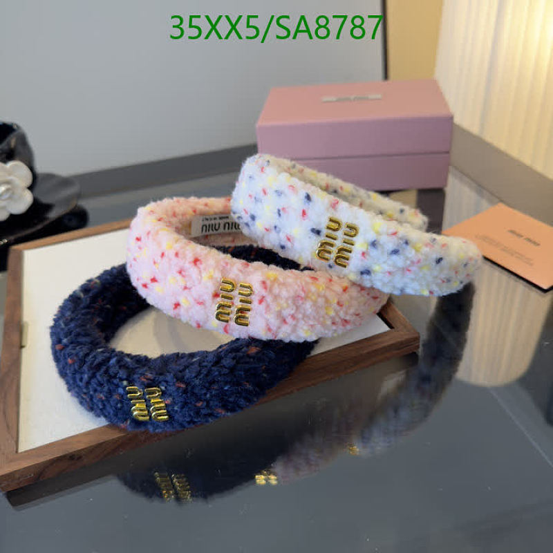 Miu Miu Plush Headband - Cozy & Stylish Hair Accessory