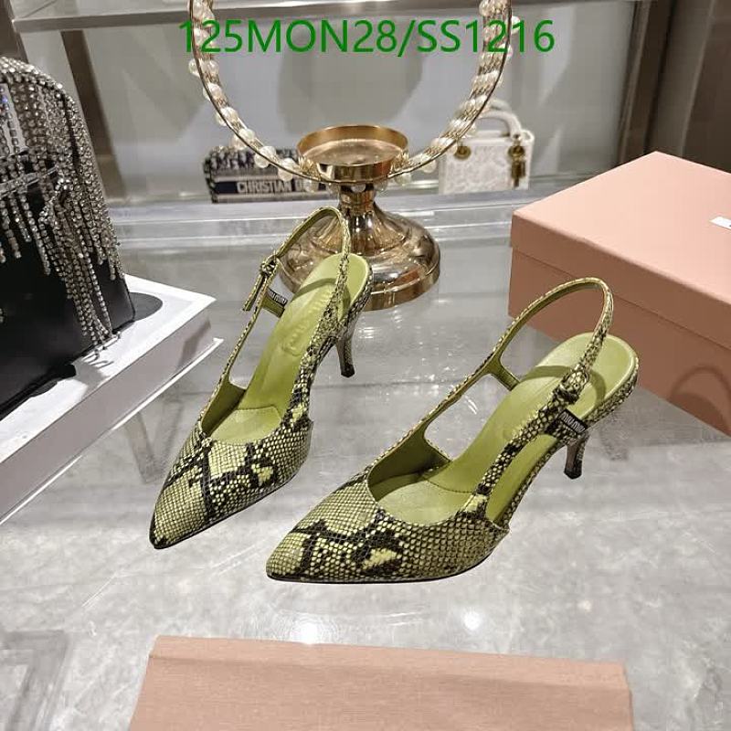 Miu Miu Women's Slingback Snakeskin Heel Shoes