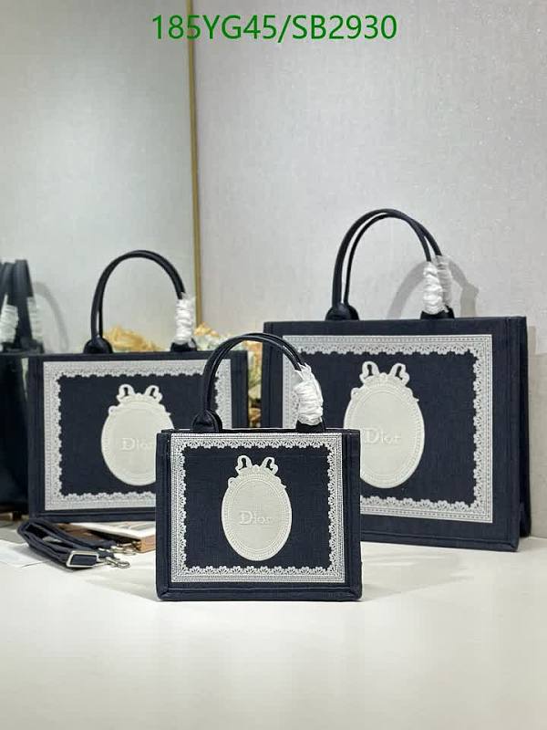 Dior Tote Bag - Canvas & Lace Trim - Available in Multiple Sizes