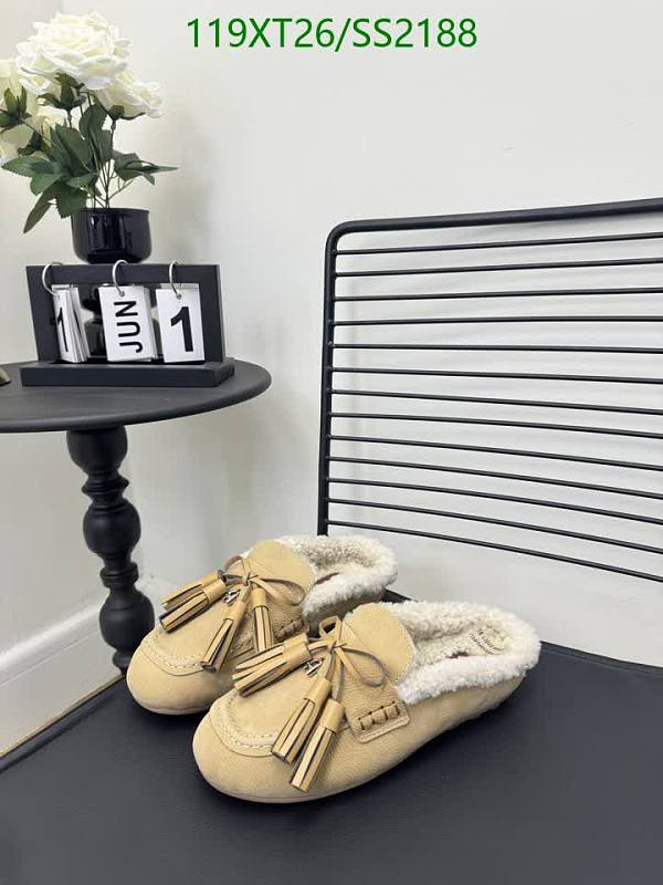 Hogan Women's Sheepskin & Wool Moccasin Slippers - Beige