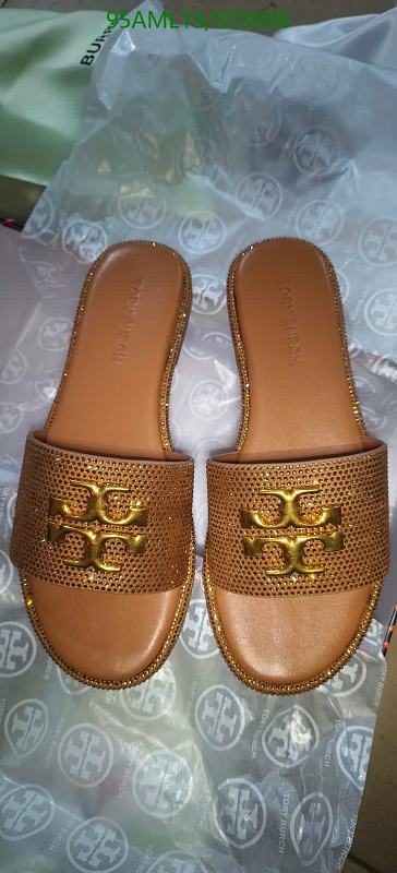 Tory Burch Women's Embellished Leather Slide Sandals