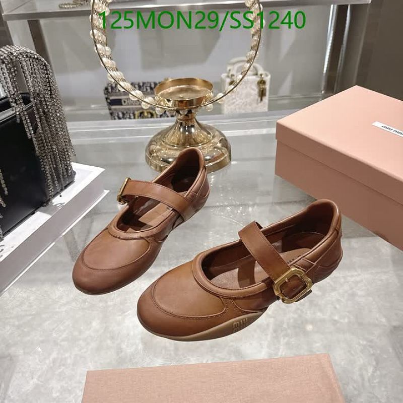 Miu Miu Women's Brown Leather Mary Jane Shoes EU 35-41 13 Miu Miu Women's Brown Leather Mary Jane Shoes EU 35-41