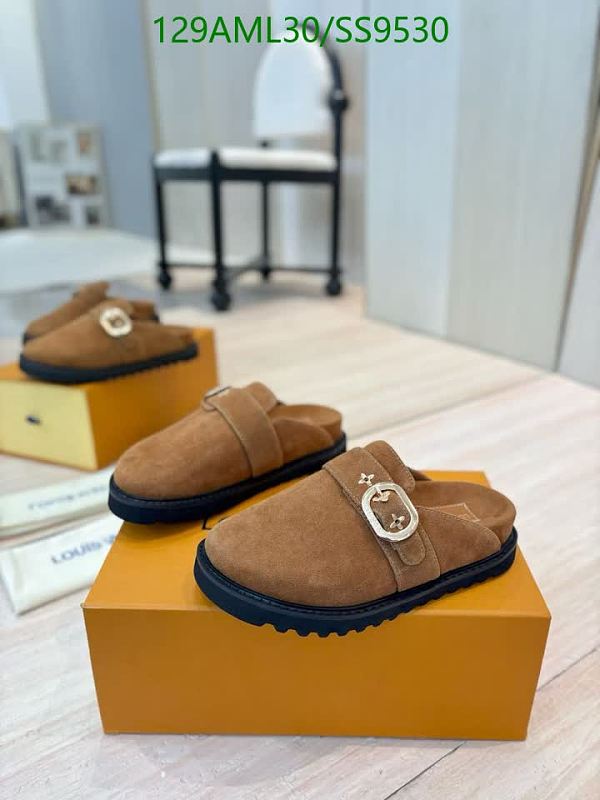 Louis Vuitton Men's Suede Buckle Mule Shoes - Comfort & Style
