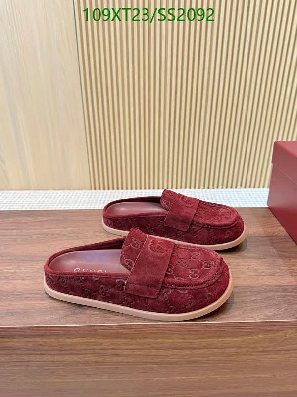 Gucci Women's Burgundy Suede Mules - EU 35-41