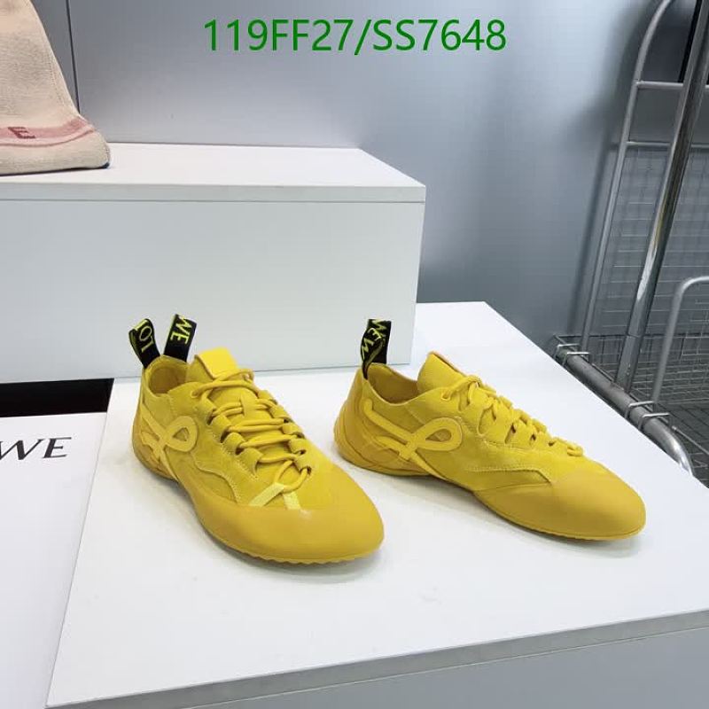 Loewe Women's Yellow Suede & Sheepskin Low-Top Sneakers - EU 35-45