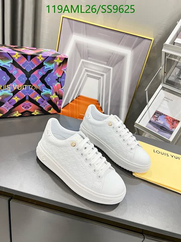 Louis Vuitton Women's White Leather Low-Top Sneakers