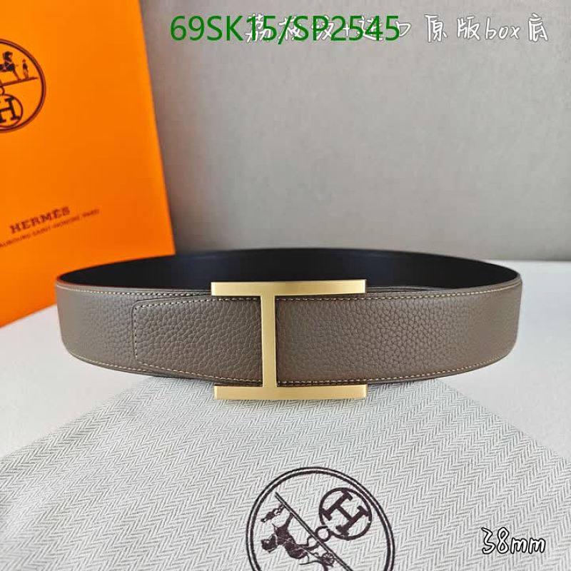 Hermès Reversible H Logo Belt - Genuine Cowhide Leather, 3.8cm Width