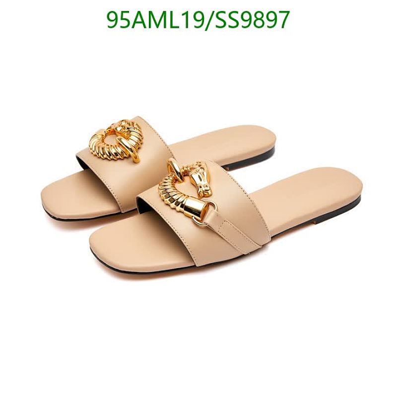 Tory Burch Women's Beige Leather Slide Sandals with Horsebit Detail