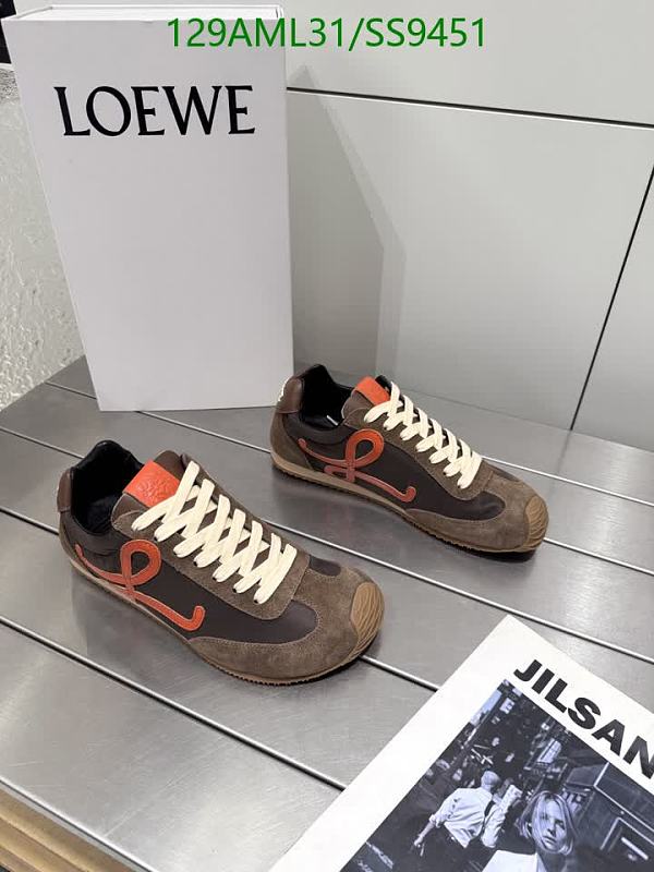 Loewe Men's Suede and Cowhide Casual Lace-Up Sneakers