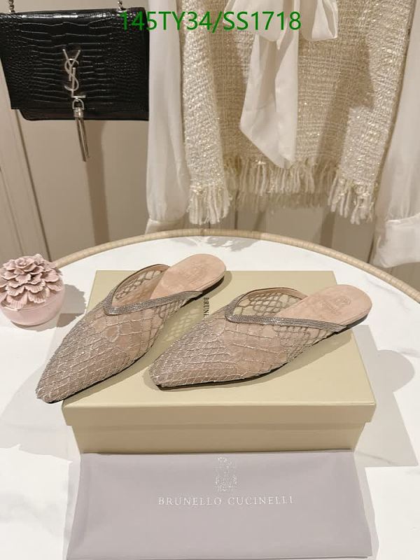 Brunello Cucinelli Women's Mesh Diamond Slip-On Shoes - EU 35-42