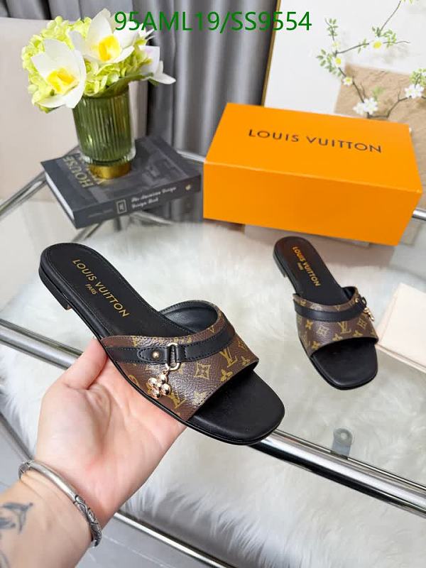 Louis Vuitton Women's Patent Leather Sheepskin Slides - EU 35-42