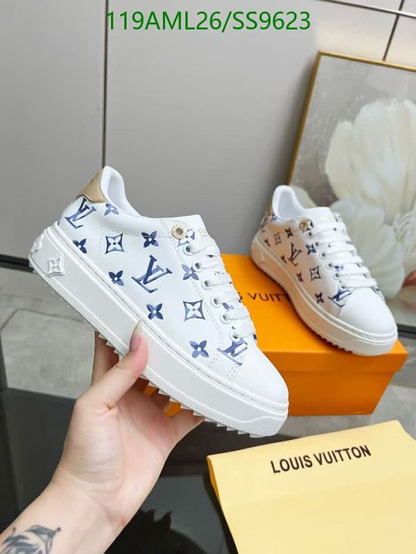 Louis Vuitton Men's White Monogram Low-Top Sneakers 2 Louis Vuitton Women's White Monogram Low-Top Sneakers