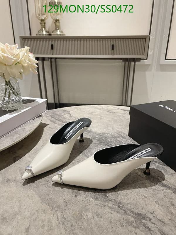 Alexander Wang Women's White Leather Pointed Toe Mules - EU 35-40