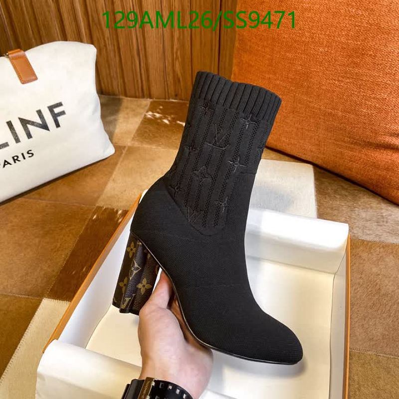 Louis Vuitton Women's Black Flyknit Sock Boots
