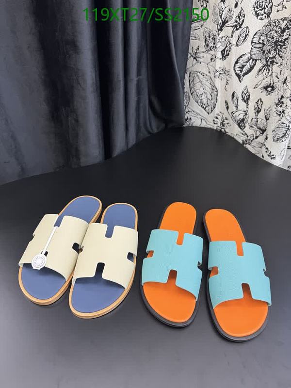 Hermes Men's Calf Leather Slide Sandals - Summer Collection