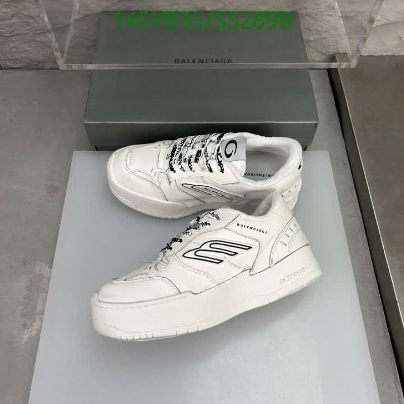 Balenciaga Women's White Suede & Leather Platform Sneakers
