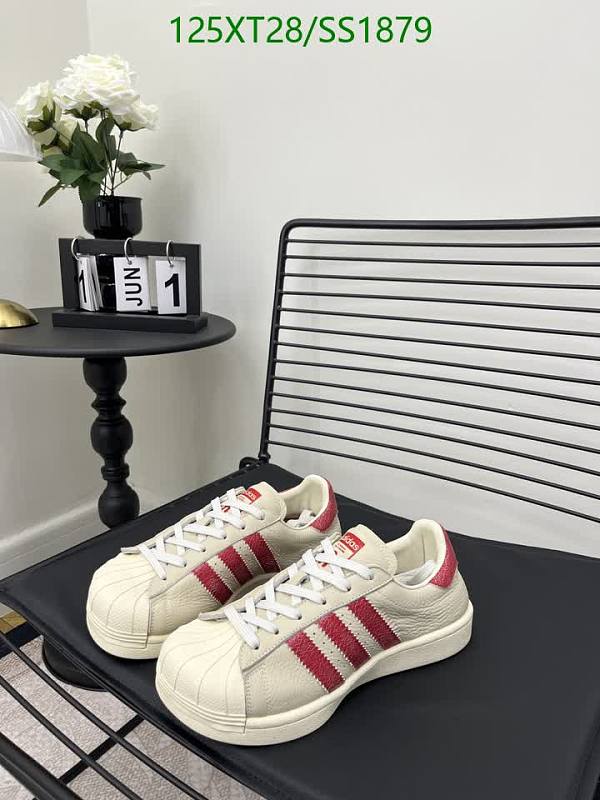 Adidas Women's Superstar Casual Sneakers Ivory/Red