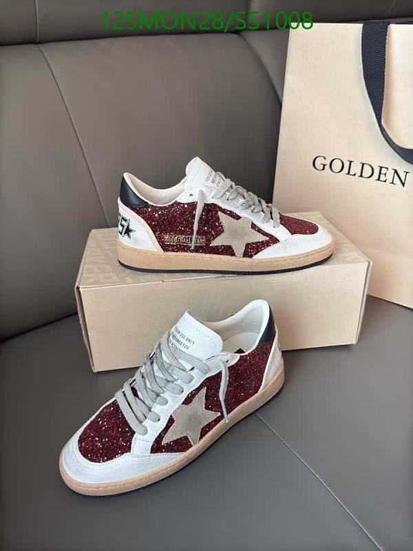 Golden Goose Women's Glitter Star Low-Top Sneakers - Red/White