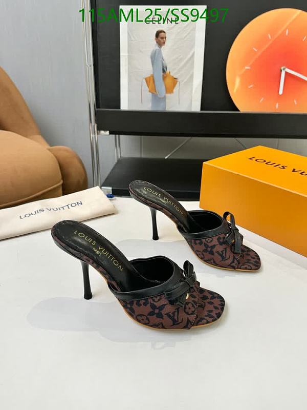 Louis Vuitton Women's Heeled Mules - Canvas & Leather Slip-Ons
