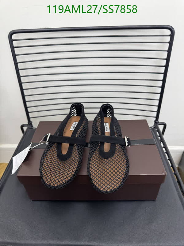 Alaia Women's Black Mesh Ballet Flats - EU 35-42