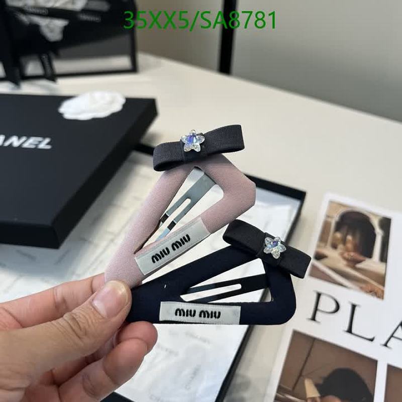 Miu Miu Embellished Bow Hair Clip Set - Chic & Stylish Accessory
