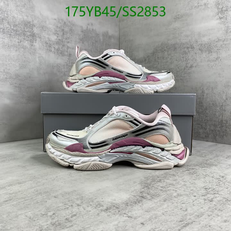 Balenciaga Men's Triple S Sneakers - White/Pink/Silver