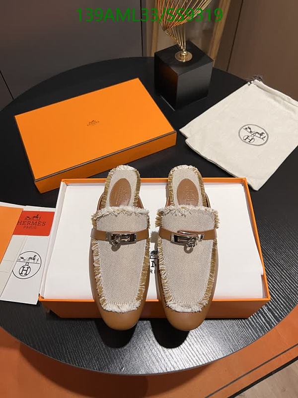 Hermes Women's Calf Leather and Fabric Mules - EU 34-42