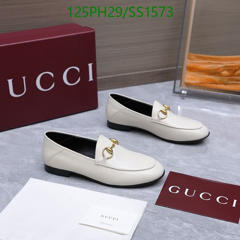 Gucci Women's White Leather Horsebit Loafers - EU 35-42 6 Gucci Women's White Leather Horsebit Loafers - EU 35-42