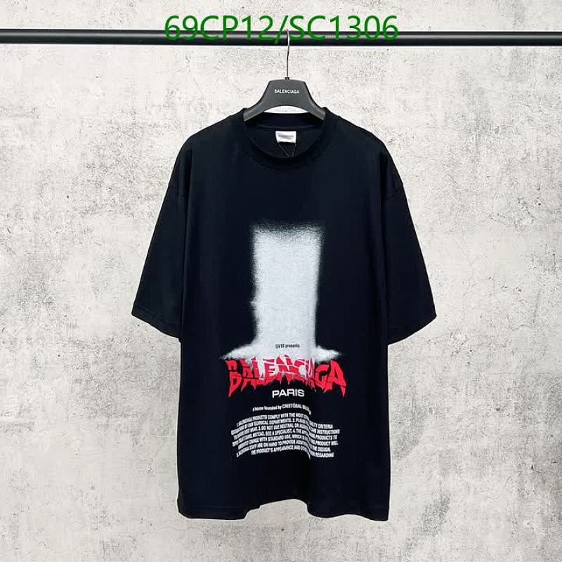 Balenciaga Oversized Graphic Print T-Shirt - Black