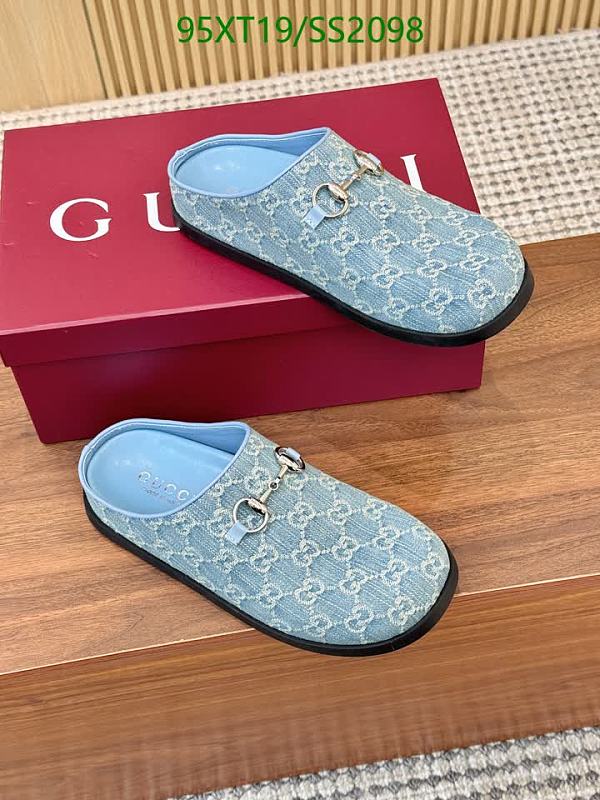 Gucci Women's Light Blue Suede Horsebit Mule Shoes - EU 35-41