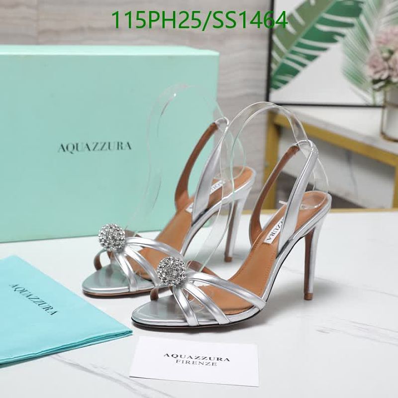 Aquazzura Women's Silver Crystal Embellished Slingback Heeled Sandals