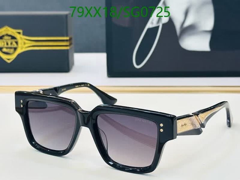 Dita SG0725 Sunglasses - Black Acetate Frame with Gradient Lenses