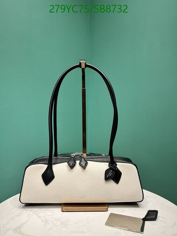 ALAIA Mirror Quality Shoulder Bag - Chic Black & White Design