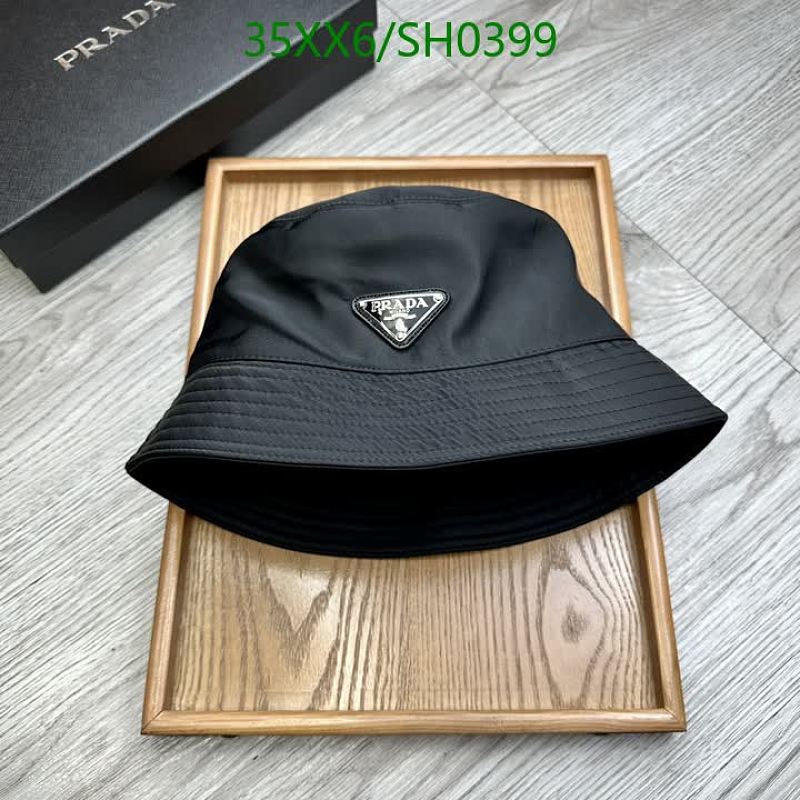 Prada Black Nylon Bucket Hat - Stylish and Versatile Headwear