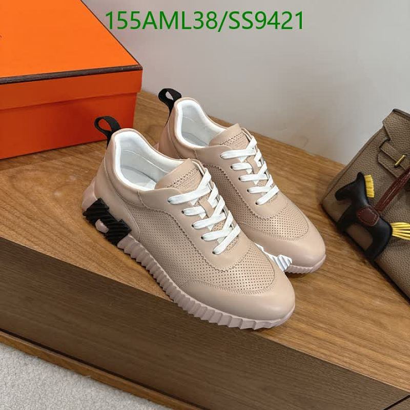 Hermes Men's Casual Leather Sneakers - Comfortable & Stylish Footwear