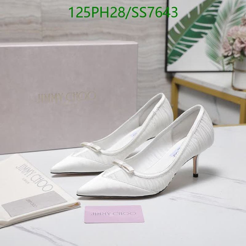 Jimmy Choo Women's White Satin Bow Detail Pumps - Size EU 34-42