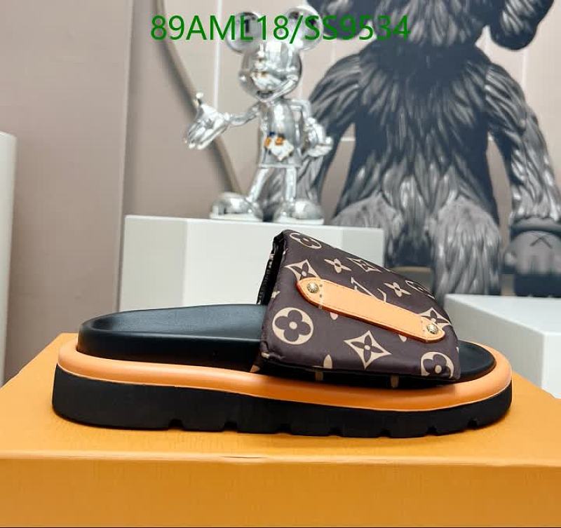 Louis Vuitton Monogram Sheepskin & Down Slides for Men
