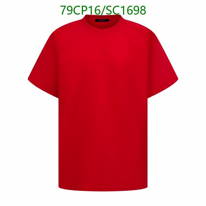 Louis Vuitton Men's Short-Sleeve Crewneck T-Shirt - Vibrant Red