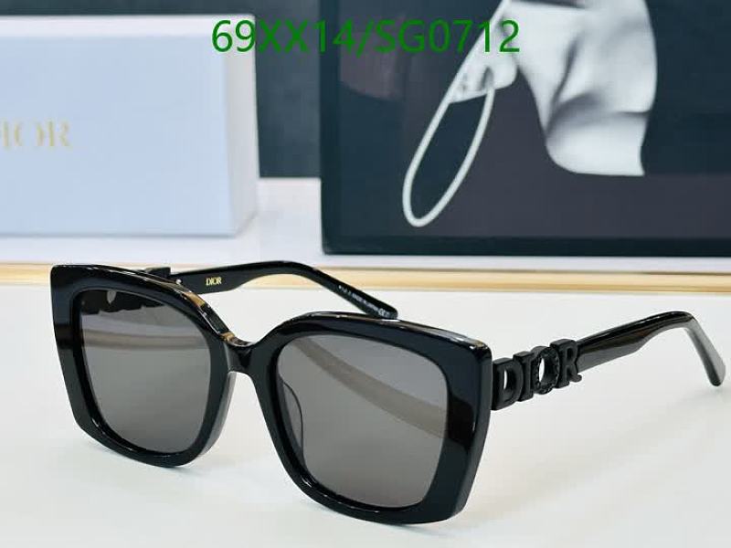 Dior Women's Black Acetate Square Sunglasses