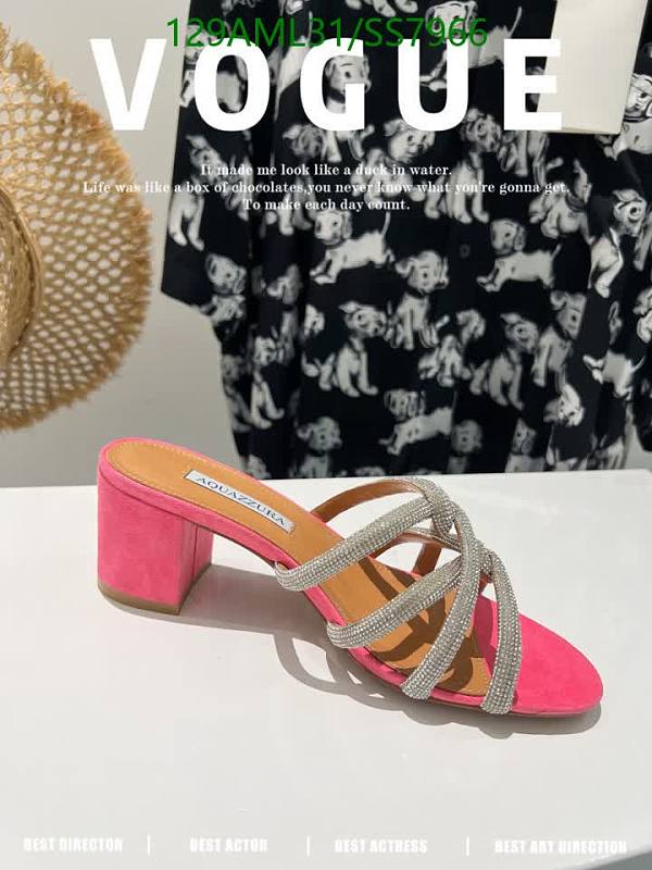 Aquazzura Women's Pink Suede Crystal Embellished Mules - EU 35-42