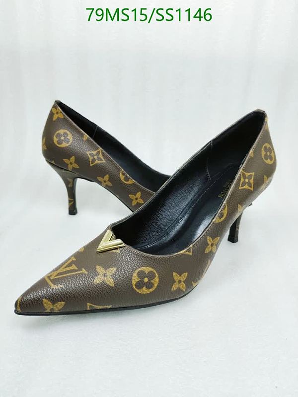 Louis Vuitton Women's Monogram Canvas Pointed Toe Heels