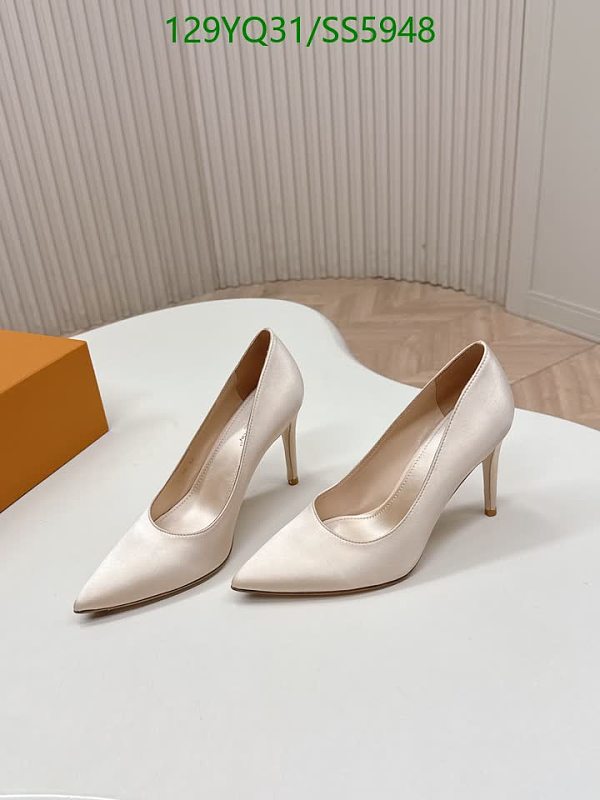 Louis Vuitton Women's Satin Pointed-Toe Pumps - Cream 7 Louis Vuitton Women's Satin Pointed-Toe Pumps - Cream