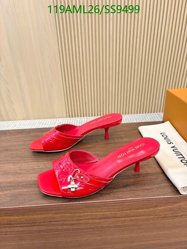 Louis Vuitton Women's Patent Leather Heeled Mules - Red