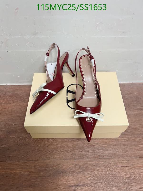 Valentino Women's Burgundy Patent Leather Bow Stiletto Heels