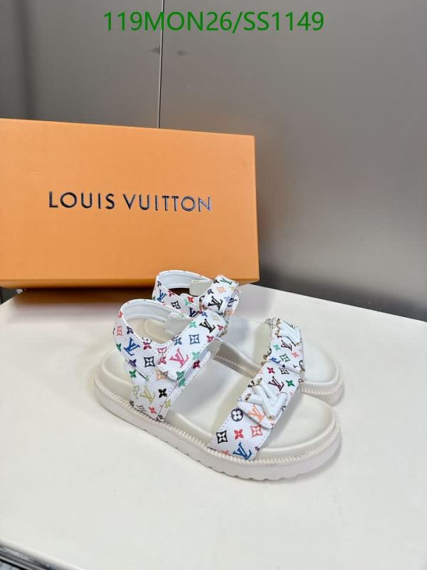 Louis Vuitton Women's Multicolor Monogram Calfskin Leather Flat Sandals