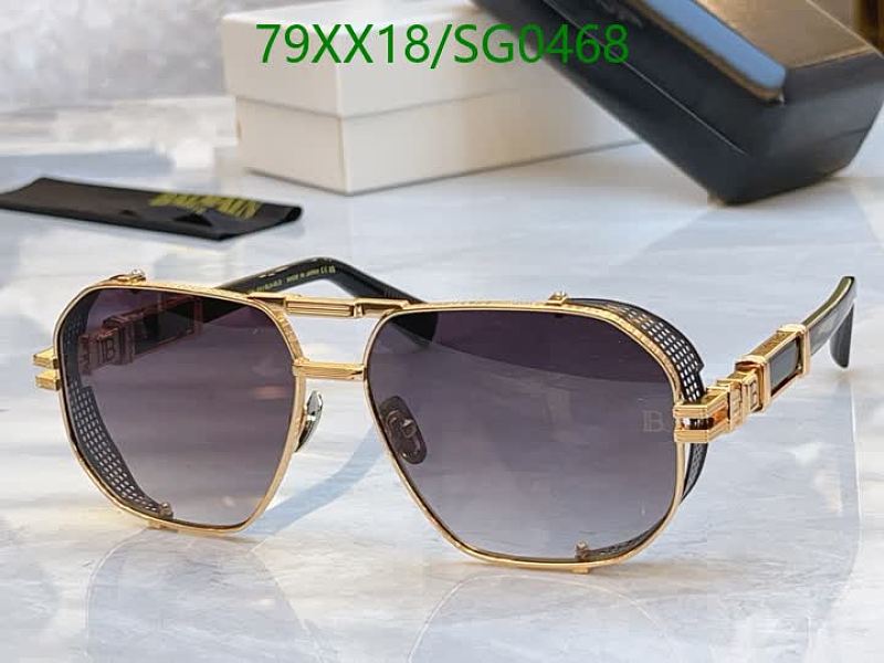 Balmain SG0468 Aviator Sunglasses - Gold Frame with Gradient Lenses